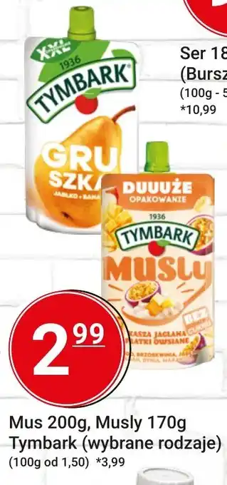Hitpol Mus 200g, Musly 170g Tymbark oferta