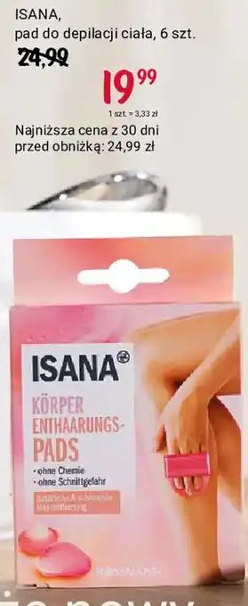 Rossmann ISANA, pad do depilacji ciała, 6 szt. oferta