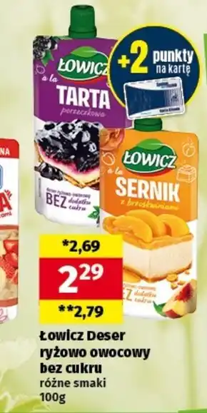 Społem Łowicz Deser ryżowo-owocowy a'la tarta porzeczkowa 100 g oferta