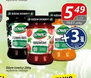 Społem Łowicz Dżem truskawkowy o obniżonej zawartości cukrów 280 g oferta