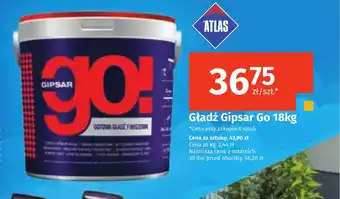 Bat Gładź Gipsar Go 18kg oferta