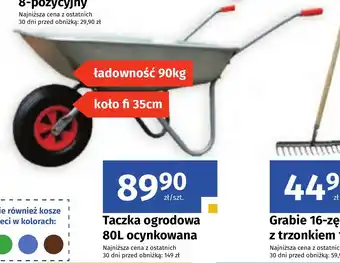 Taczka ogrodowa 80L ocynkowana