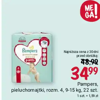 Rossmann Pampers pieluchomajtki 22szt. oferta