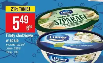 Polomarket Filety śledziowe w sosie śmietanowym ze szparagami 1 SZT 280 G oferta