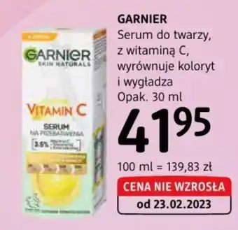 dm drogerie markt GARNIER Serum do twarzy, z witaminą C, wyrównuje koloryt i wygładza 30 ml oferta