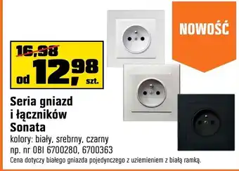 OBI Seria gniazd i łączników Sonata oferta