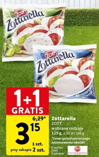 Intermarche Zottarella ZOTT 125g oferta