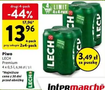 Intermarche Piwo LECH 4x0,5l oferta