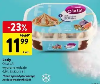 Intermarche Lody O LA LA! 0,9l oferta