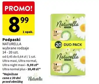 Intermarche Podpaski NATURELLA 14-20szt oferta