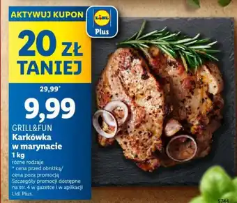 Lidl GRILL&FUN Karkówka w marynacie 1 kg oferta