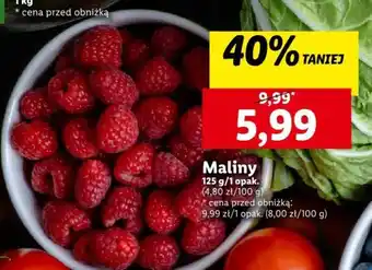 Lidl Maliny 125g oferta