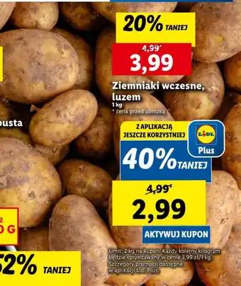 Lidl Ziemniaki wczesne 1kg oferta