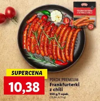 Lidl PIKOK PREMIUM Frankfurterki z chili 350g oferta