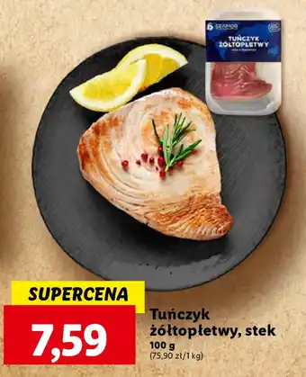 Lidl Tuńczyk żółtopłetwy stek 100g oferta