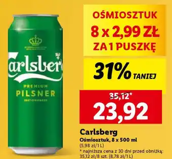 Lidl Carlsberg 8x500ml oferta