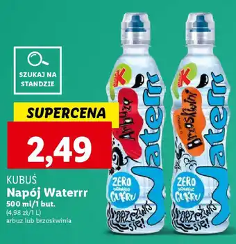 Lidl KUBUŚ Napój Waterrr 500ml oferta