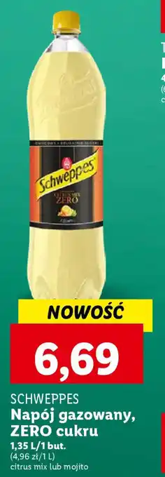 Lidl SCHWEPPES Napój gazowany ZERO cukru 1,35l oferta