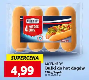 Lidl MCENNEDY Bułki do hot dogów 250g oferta