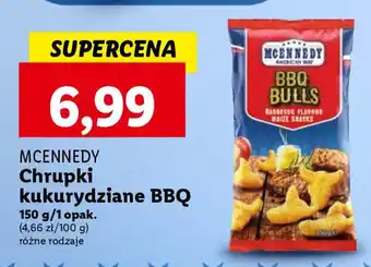 Lidl MCENNEDY Chrupki kukurydziane BBQ 150g oferta