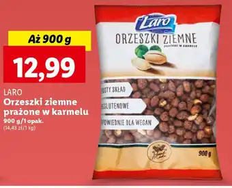 Lidl LARO Orzeszki ziemne prażone w karmelu 900g oferta