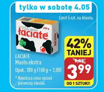 ALDI ŁACIATE Masło ekstra 200 g oferta