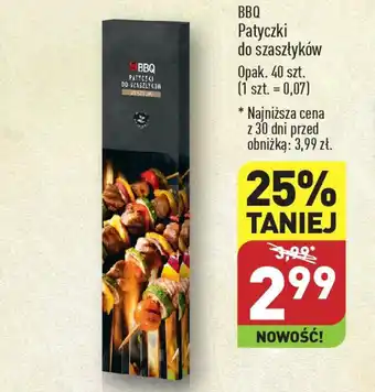 ALDI BBQ Patyczki do szaszłyków 40 szt. oferta