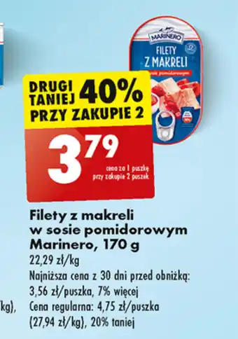 Biedronka Filet z makreli Marinero oferta