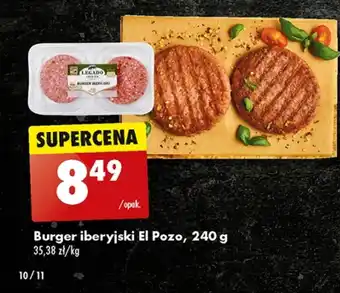 Biedronka Burger El Pozo oferta