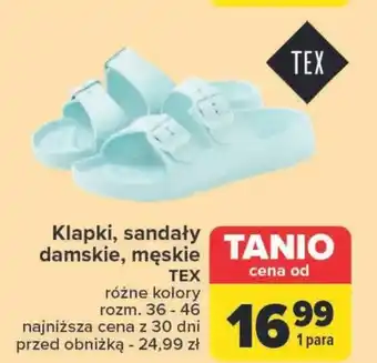 Carrefour Klapki TEX oferta