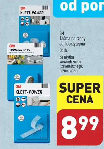 ALDI 3M Taśma na rzepy samoprzylepna oferta