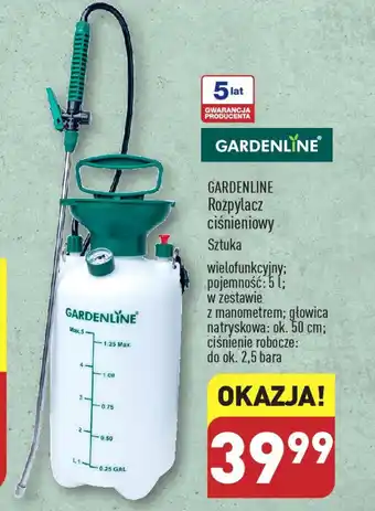 ALDI GARDENLINE Rozpylacz ciśnieniowy 5l oferta