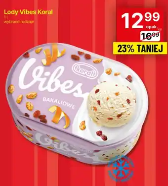 Delikatesy Centrum Lody Vibes Koral 1l oferta