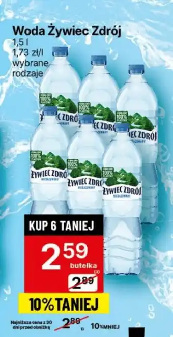 Delikatesy Centrum Woda Żywiec Zdrój 1,5 l oferta