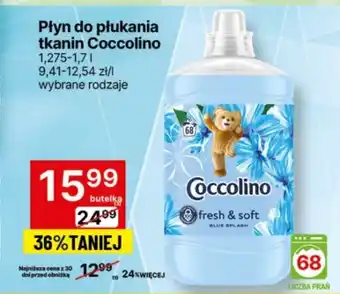 Delikatesy Centrum Płyn do płukania tkanin Coccolino 1,275-1,7 l oferta