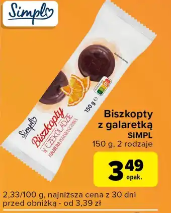 Carrefour Express Biszkopty z galaretką Simpl oferta