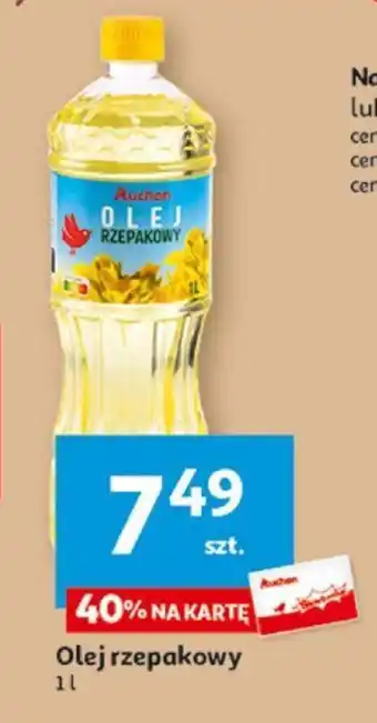 Auchan Olej rzepakowy 1 l oferta