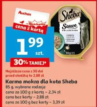 Auchan Karma mokra dla kota Sheba 85 g oferta