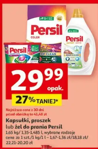 Auchan Kapsułki, proszek lub żel do prania Persil oferta