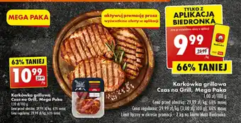 Biedronka Karkówka grillowa Czas na Grill, Mega Paka 1 kg oferta