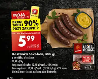 Biedronka Kaszanka Sokołów, 500 g oferta