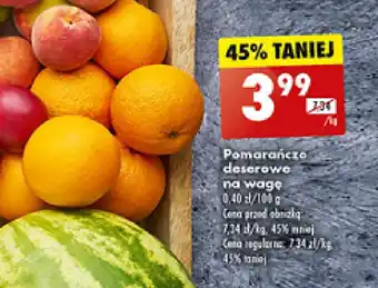 Biedronka pomarańcze deserowe na wagę 1 kg oferta