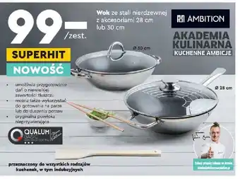 Biedronka Wok ze stali nierdzewnej oferta