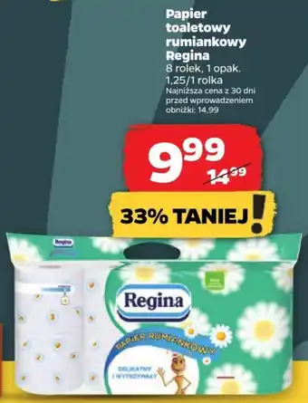 Netto Papier toaletowy rumiankowy Regina 8 rolek oferta