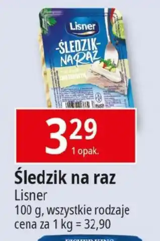 E.Leclerc Śledzik na raz Lisner 100g oferta