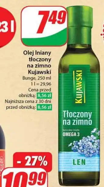 Dino Olej Iniany tłoczony na zimno Kujawski Bunge 250 ml oferta