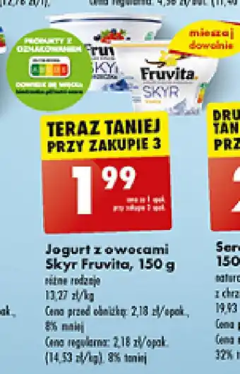Biedronka Jogurt z owocami Skyr Fruvita, 150 g oferta