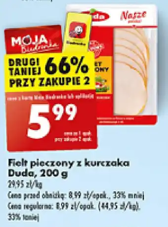 Biedronka Filet pieczony z kurczaka Duda, 200 g oferta