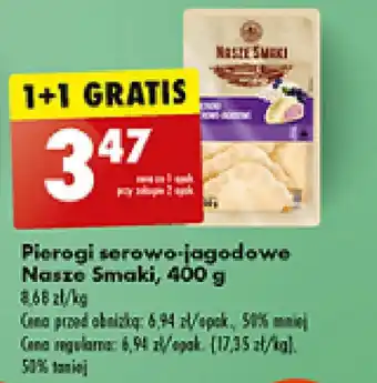 Biedronka Pierogi serowo-jagodowe Nasze Smaki, 400 g oferta