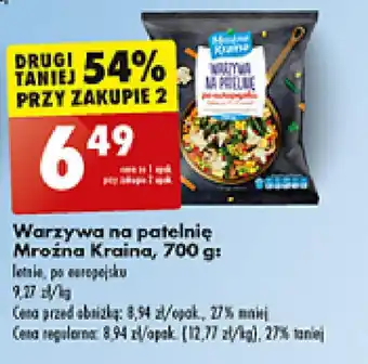Biedronka Warzywa na patelnię Mroźna Kraina, 700 g oferta